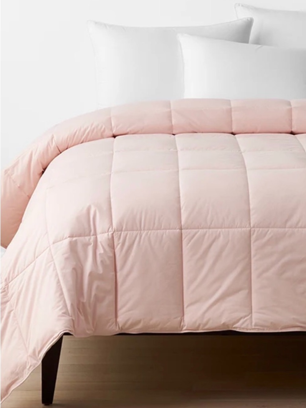 The Company Store Twin Down Alternative Comforter Petal Pink Cotton Shell NEW